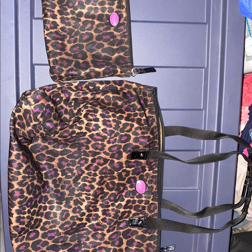 Coach Nylon Tote Bag w matching pouch